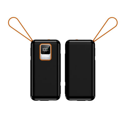 Εξωτερικό 10000mAh TC Port Mini 22.5W ταχεία φόρτιση Power Bank με καλώδιο και πραγματική χωρητικότητα