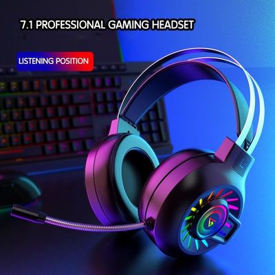 G97 RGB Luminous 7.1 Surround Sound Wired Gaming Headset με μικρόφωνο και έλεγχο της έντασης
