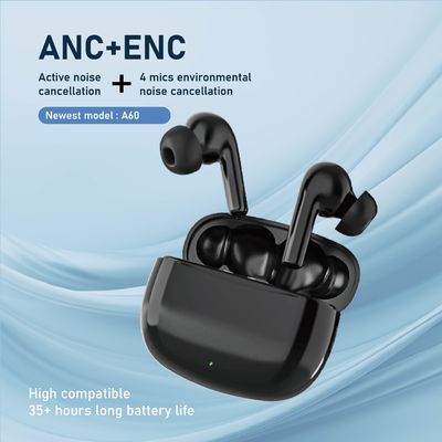 Ιδιωτικά ασύρματα ακουστικά HiFI Mold με χαμηλή καθυστέρηση ANC ENC και ψηφιακή οθόνη