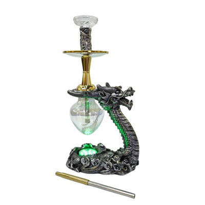 Πάρτι Μπαρ Καπνίζοντας Hookah Shisha Σετ με σχεδιασμό δράκων ρητίνης και πλήρη αξεσουάρ