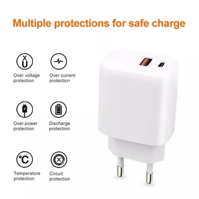 30W EU Plug Travel Charger για ταχεία φόρτιση φορητών υπολογιστών / προβολέων