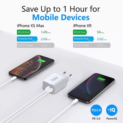 20W PD ταχεία φόρτιση προσαρμογέα για Smart Watch και πολλαπλά τηλέφωνα