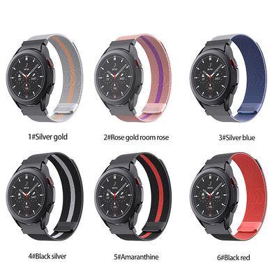 Συμβατό μοντέλο για Samsung Watch Series Μιλανέζικο μαγνητικό πλέγμα ρολόι Strap Loop Band