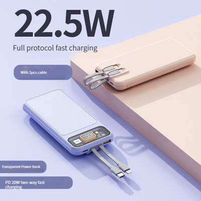 Ηλεκτρικό σταθμό κινητών τηλεφώνων 10000mAh πραγματική χωρητικότητα γρήγορη φόρτιση 22,5W υποστήριξη γρήγορης φόρτισης