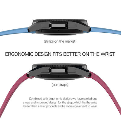 10 χρώματα SamSung Original Sapphire Silicone Watch Band για άνδρες και γυναίκες OEM ODM