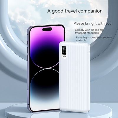 Δύναμη εξόδου 10W Διασύνδεση εισόδου Micro USB Ultra Slim 10000mah Power Bank για iPhone 15