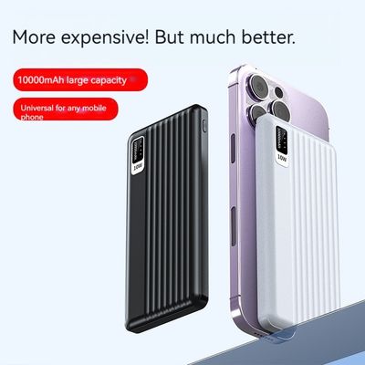 Δύναμη εξόδου 10W Διασύνδεση εισόδου Micro USB Ultra Slim 10000mah Power Bank για iPhone 15