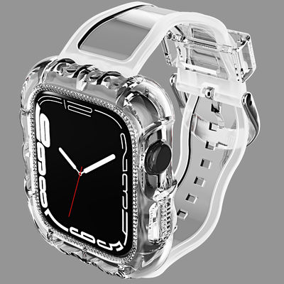 Τυποποιημένα 6 χρώματα TPU Loop Αντικατάσταση Sport Bands για το Apple Watch 7 και προσιτά