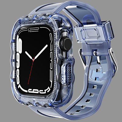 Τυποποιημένα 6 χρώματα TPU Loop Αντικατάσταση Sport Bands για το Apple Watch 7 και προσιτά