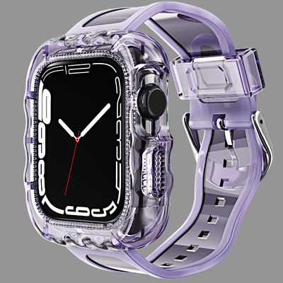 Τυποποιημένα 6 χρώματα TPU Loop Αντικατάσταση Sport Bands για το Apple Watch 7 και προσιτά