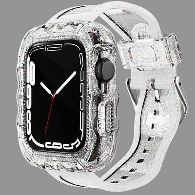 Τυποποιημένα 6 χρώματα TPU Loop Αντικατάσταση Sport Bands για το Apple Watch 7 και προσιτά