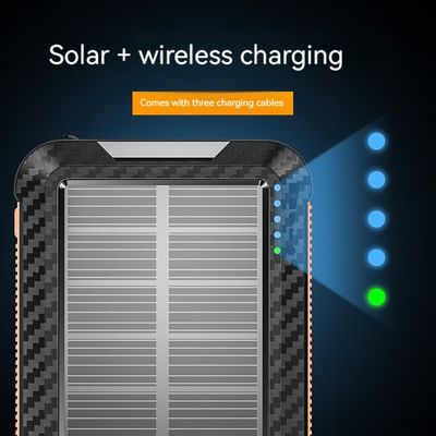 Λι-πολυμερή μπαταρία Solar Power Bank 10000mAh για iPhone 15 Ασύρματη φόρτιση και εξωτερικό