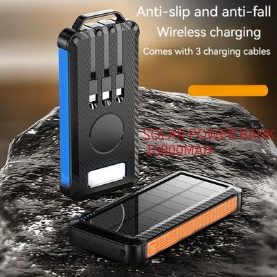 Λι-πολυμερή μπαταρία Solar Power Bank 10000mAh για iPhone 15 Ασύρματη φόρτιση και εξωτερικό
