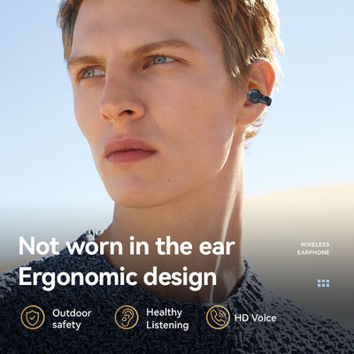 HiFi Stereo Bone Conduction Πραγματικό ασύρματο ακουστικό με καλώδιο φόρτισης 20cm και μικρόφωνο