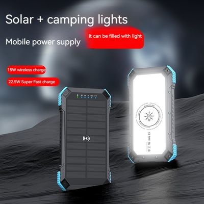 Υποστήριξη ταχείας φόρτισης Αδιάβροχη 20000mah Ηλιακή μονάδα Power Bank για εξωτερικές δραστηριότητες