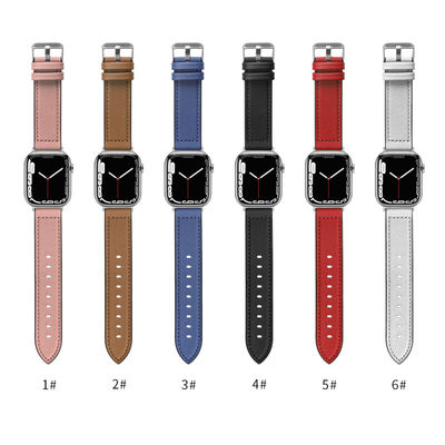 22mm Σιλικόνιο δερμάτινο ρολόι ιμάντα για iWatch σειράς 6 5 4 3 2 1 SE πολυτελή και ανθεκτική