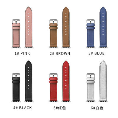 22mm Σιλικόνιο δερμάτινο ρολόι ιμάντα για iWatch σειράς 6 5 4 3 2 1 SE πολυτελή και ανθεκτική