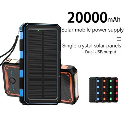 22.5W έξοδος Ηλιακή κινητή φορτιστή 20000mAh ασύρματη φόρτιση Power Bank για Smartphones