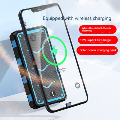 22.5W έξοδος Ηλιακή κινητή φορτιστή 20000mAh ασύρματη φόρτιση Power Bank για Smartphones