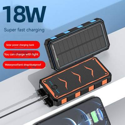 22.5W έξοδος Ηλιακή κινητή φορτιστή 20000mAh ασύρματη φόρτιση Power Bank για Smartphones