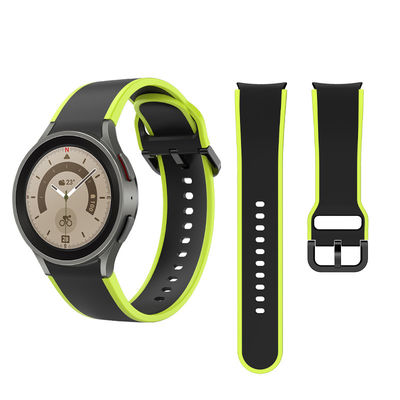 Samsung Galaxy Watch 5 40mm 44mm Σιλικόνιο ιμάντα με διπλό πρόσωπο σχεδιασμό Band πλάτος 20mm