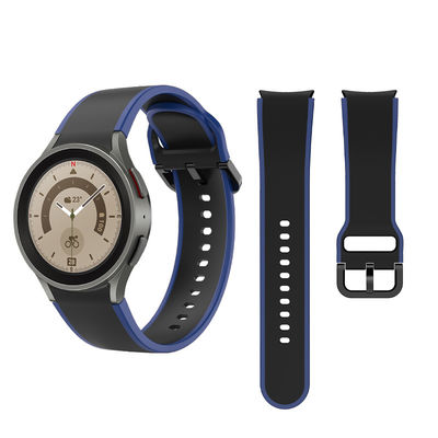 Samsung Galaxy Watch 5 40mm 44mm Σιλικόνιο ιμάντα με διπλό πρόσωπο σχεδιασμό Band πλάτος 20mm