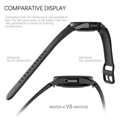 Samsung Galaxy Watch 5 40mm 44mm Σιλικόνιο ιμάντα με διπλό πρόσωπο σχεδιασμό Band πλάτος 20mm