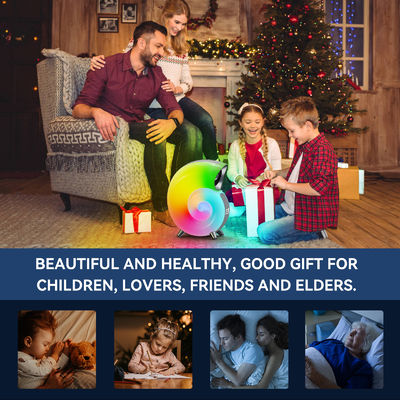 Φανταστικό μουσικό ρυθμό φωτός LED επιτραπέζιο λυχνάρι με Conch LED νυχτερινό φως και στερεοφωνικό ομιλητή BT