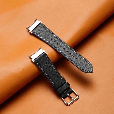20mm δερμάτινη ζώνη ρολογιού για Samsung Galaxy Watch 4 Quick Release Αληθινή δερμάτινη ζώνη