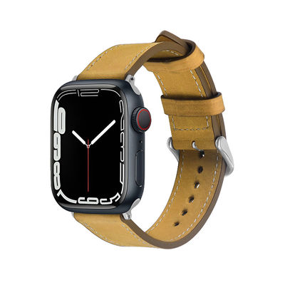 Apple Watch Δερμάτινο λουκ μπάντα βραχιόλι για 38mm 40mm 42mm 44mm σειρά 7 6 SE 5 4 3 2 1