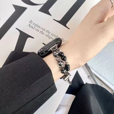 Ιδιωτικό Mold IWatch 8 7 6 5 4 3 SE Fashion Pearl Belt Smart Watch Strap χωρίς ρολόι