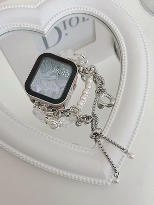 41mm πλάτος ζώνης κοσμήματα από ανοξείδωτο χάλυβα iWatch Strap για κομψό και γυναικείο smartwatch