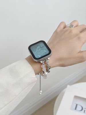 41mm πλάτος ζώνης κοσμήματα από ανοξείδωτο χάλυβα iWatch Strap για κομψό και γυναικείο smartwatch